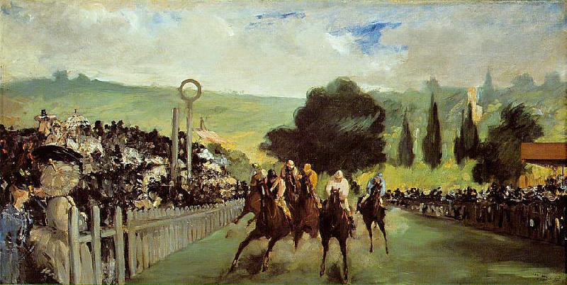 Edouard Manet Course De Chevaux A Longchamp China oil painting art